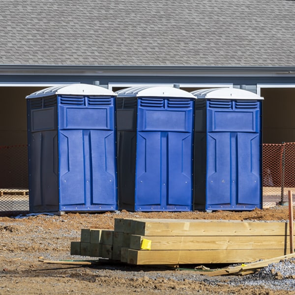 what is the maximum capacity for a single portable restroom in Templeton IA